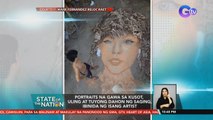 Portraits na gawa sa kusot, uling at tuyong dahon ng saging, ibinida ng isang artist | SONA