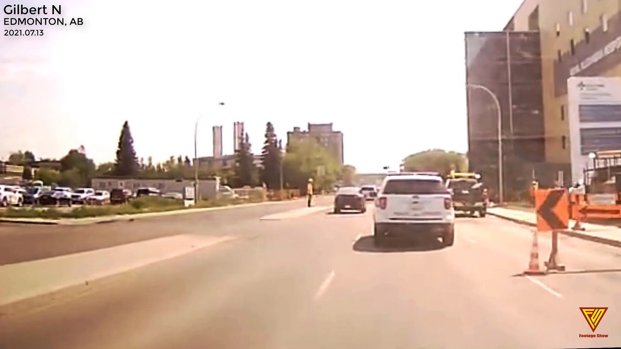 Vehicular Collision Caught on Dashcam 2021.07.13 — EDMONTON, AB