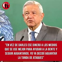 En vez de darles ese dinero a los medios que se use mejor para ayudar a la gente y seguir aguantando