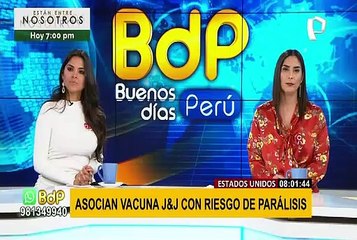 Vacuna J & J contra la COVID-19 causaría riesgo de parálisis