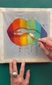 Artist Paints Lips on Fabric Using Wax And Colorful Dyes to Celebrate Pride Month