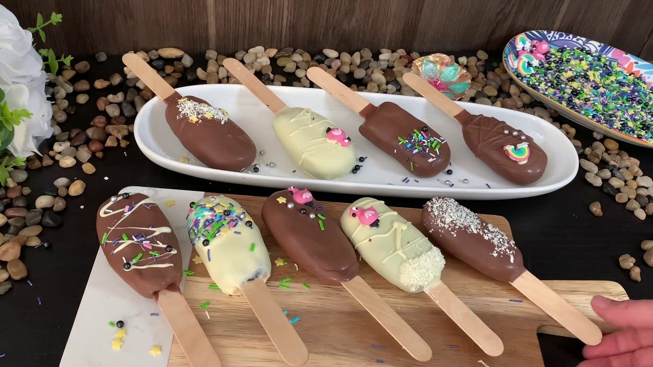 How to make cakesicles without mold at home video Dailymotion