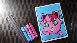 How to draw Jigglypuff Pokemon | kawaii Pokemon drawing