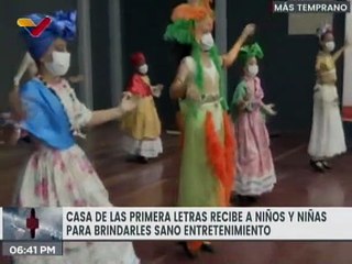 Casa de las Primeras Letras Simón Rodríguez brinda actividades recreativas a niños y niñas