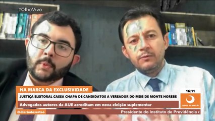 Advogados comentam decisão da justiça que cassa chapa de candidatos a vereador do MDB de Monte Horebe