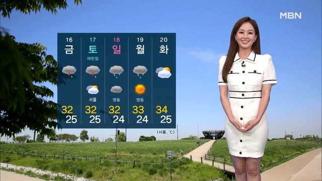 더욱 강해지는 무더위 속 내륙 중심 요란한 소나기