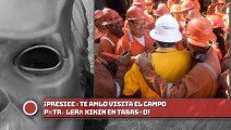 ¡Presidente AMLO visita campo petrolero Xikin en Tabasco!