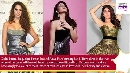 Flaunt your hot thighs in a strapless metallic dress the Disha Patani Jacqueline Fernandez Alaya