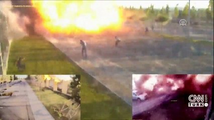 Darbeciler Cumhurbaşkanlığı Külliyesi'ni hedef aldı