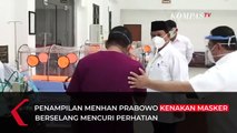 Curi Perhatian! Menhan Prabowo Memakai Masker Berselang, Apa itu?