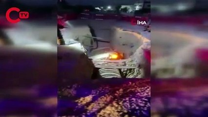 Düz yolda giderken kendini kanalizasyon çukurunda buldu