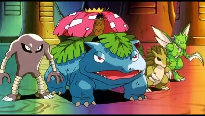 Mewtwo VS Ash _ Trainers _ Venusaur Blastoise Charizard VS Clone _ Pokemon The Movie(480P)