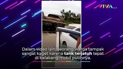 下载视频: Tank Militer Angkatan Rusia Jatuh Terbalik Tengah Jalan