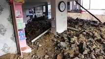 Rize'de sel felaketi: Heyelanın verdiği hasar gün ağarınca ortaya çıktı