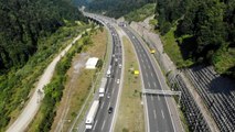 Bolu'da, bayram trafiği yoğunluğu başladı