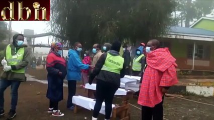 Kamau Thumbi  UDA Muguga Ward candidate  arrives at Muguga Primary School to cast his ballot