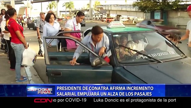 El senador Antonio Marte y presidente de CONATRA afirma que aumento salarial forzara a incrementar el costo de los pasajes del transporte publico