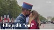 Une demande en mariage sur les Champs-Elysées aussi insolite que mémorable