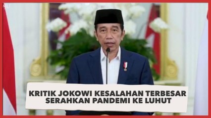 Cendekiawan Muslim Kritik Jokowi Kesalahan Terbesar Serahkan Kendali Pandemi ke Luhut