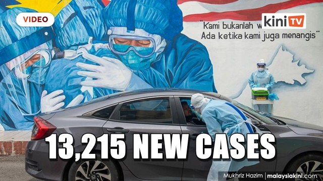 Another record - Malaysia reports 13,215 new Covid-19 cases