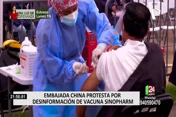 Embajada de China a Bustamante: "Es delito privar el derecho a la salud y vida de la gente con mentiras"