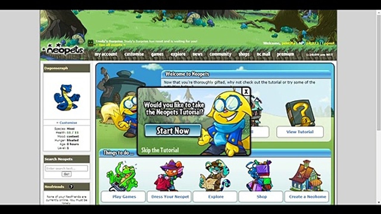 Neopets.com [PC] Creating a Hissi | xBuster6 YouTube Gameplay