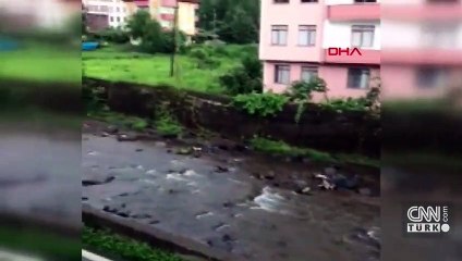 Rize’de sel böyle geldi... 7 kişi hayatını kaybetti