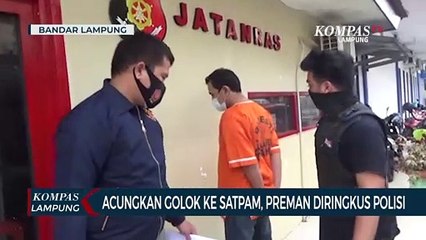 Acungkan Golok ke Satpam, Preman Diringkus Polisi