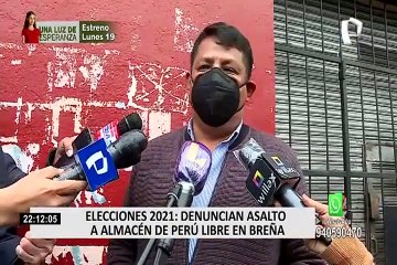 Denuncian intento de robo en local de Perú Libre ubicado en la av. Brasil