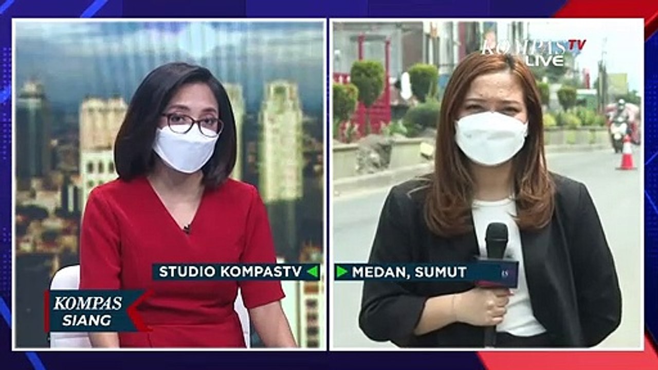 Macet, Penyekatan PPKM Darurat di Medan Dibuka Petugas