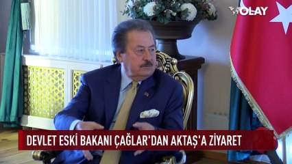 Devlet eski Bakanı Cavit Çağlar'dan Alinur Aktaş'a ziyaret