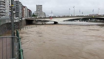 Le niveau de la Meuse inquiète à Liège: une grande partie de la Wallonie en alerte de crue