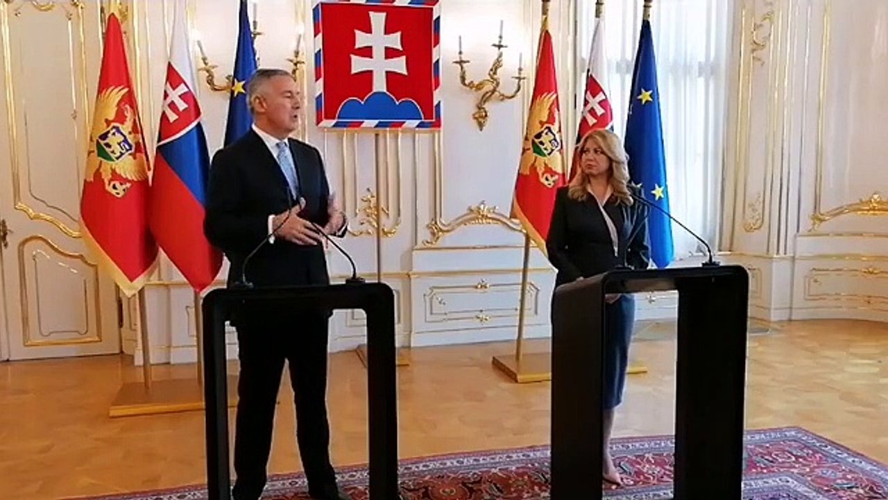 ZÁZNAM: Prezidentka Z. Čaputová sa stretla s prezidentom Čiernej Hory M. Djukanovičom