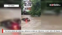 Germania colpita dal maltempo, abitazioni crollate per l'alluvione: 4 morti, feriti e 30 dispersi