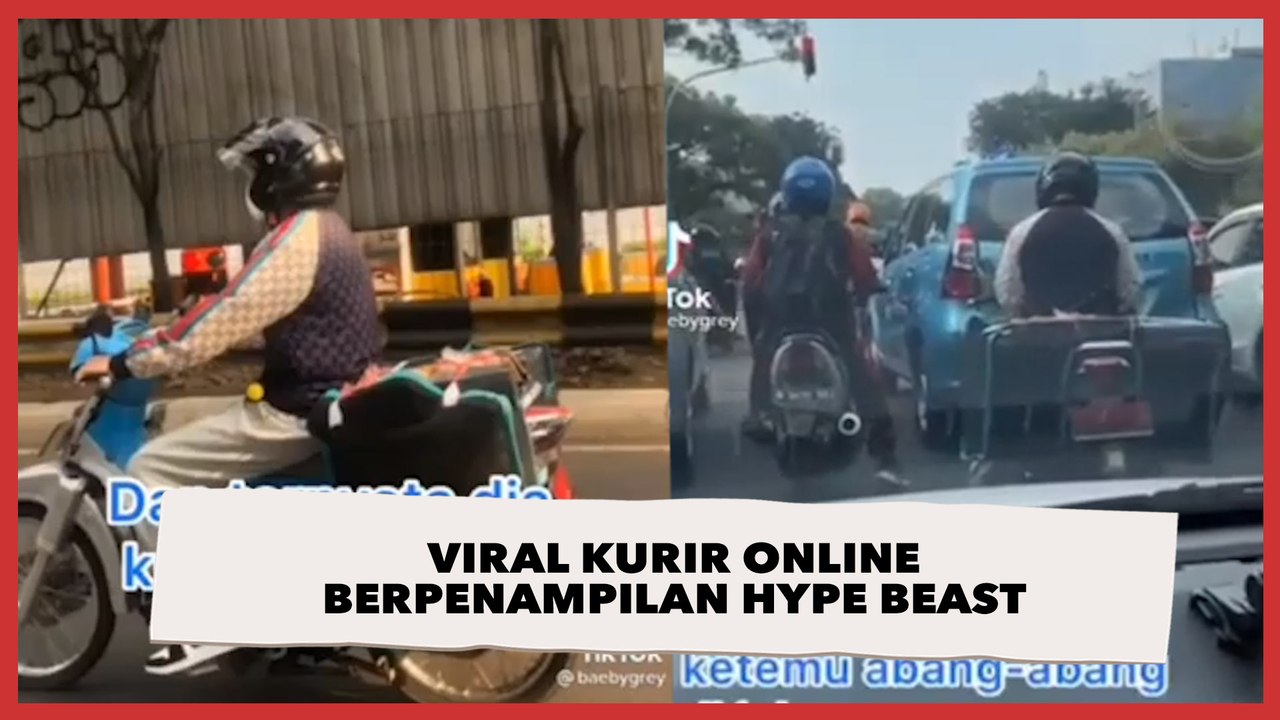 Viral! Video Kurir Online Berpenampilan Hype Beast