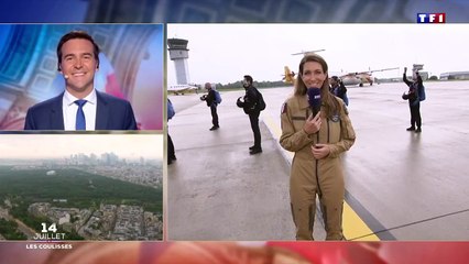 Anne-Claire Coudray saute en parachute sur TF1