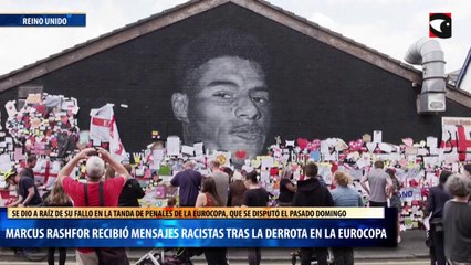 MARCUS RASHFOR RECIBIÓ MENSAJES RACISTAS TRAS LA DERROTA EN LA EUROCOPA