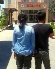 PARK HALİNDEKİ MOTOSİKLETİ ÇALAN ÇİFT TUTUKLANDI