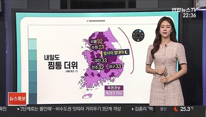[날씨] 전국 폭염 기승…시간당 70㎜ 이상 강한 '소나기'