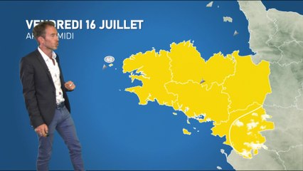 Bulletin météo pour le vendredi 16 juillet 2021