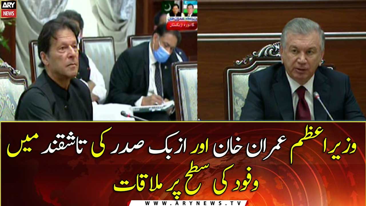 PM Imran Khan and Uzbek President meet at delegation-level in Tashkent
