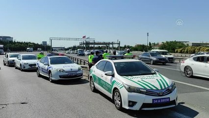 Kurban Bayramı öncesi helikopter destekli trafik uygulaması gerçekleştirildi