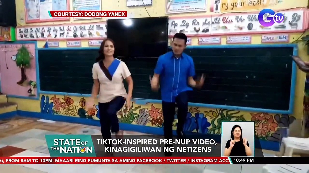 TikTok-inspired pre-nup video, kinagigiliwan ng...