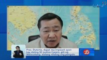 Pres. Duterte, dapat ma-impeach ayon kay dating SC Justice Carpio; Giit ng Malacañang, walang nilabag ang Pangulo | Saksi