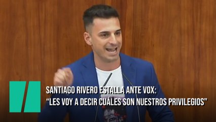 Santiago Rivero (PSOE) responde a Rubio (Vox): "Le voy a decir cuáles son nuestros privilegios"