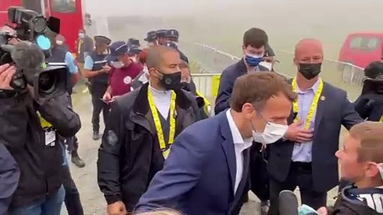 Tour de France 2021 - Emmanuel Macron était présent sur la 18e étape du Tour de France