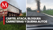 Comandos disparan e incendian automóviles en municipios de Michoacán