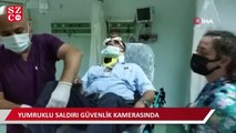 Kazada yaralanan yaşlı adama yumruklu saldırı güvenlik kamerasında