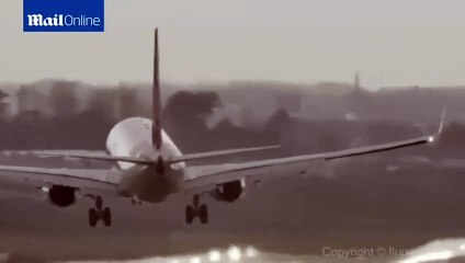 İngiltere'de THY uçağında korkutan anlar