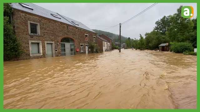 Nos Facebook Live dans les villages. Le centre du village de Masbourg submergé